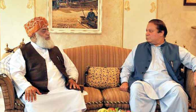 maulana fazal ur rehman,nawaz sharief