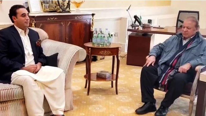 nawaz sharief meets bilawal bhutoo