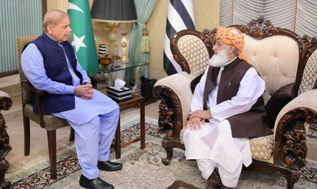 pm shebaz sharief meets maulana fazal ur rehman