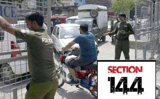 section 144 in karachi