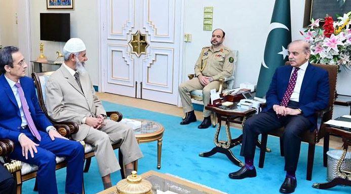 zakar naik meeting with shahbaz sharif