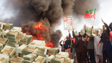 How much damage did PTI's sit-ins and protests cause to the national treasury