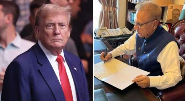 arif alvi letter to trump