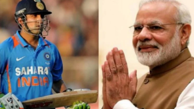 cricketer gotam gambhir,pm modi