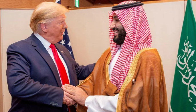 crown prince of saudi,mbs, donalod trump