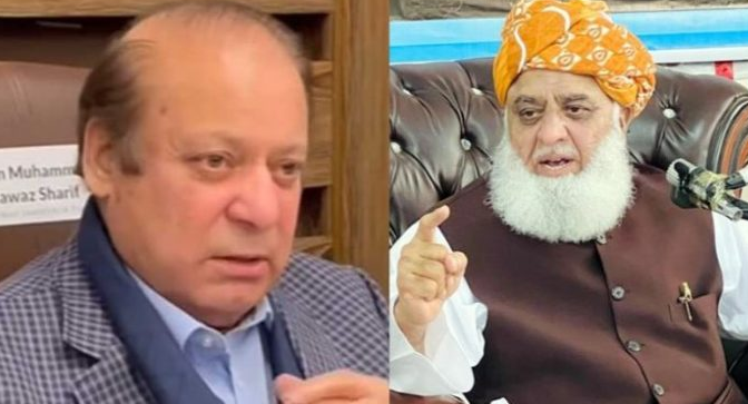 maulana fazal ur rehman,nawaz sharief