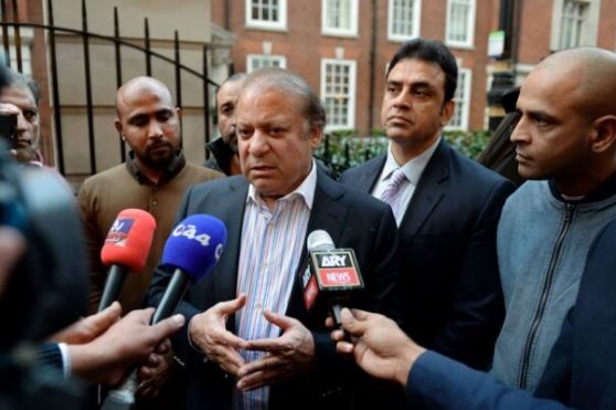 nawaz sharief media talk in london