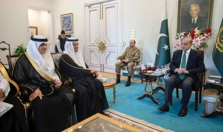 saudi deligation meetin with shahbaz sharif