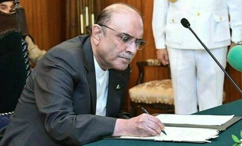 madaris bill and zardari