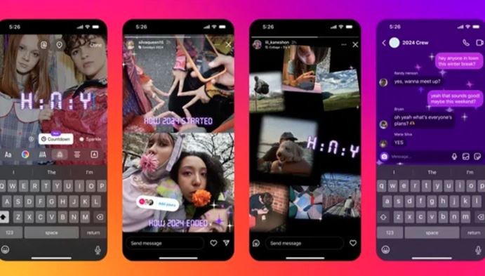 message feature in instagram