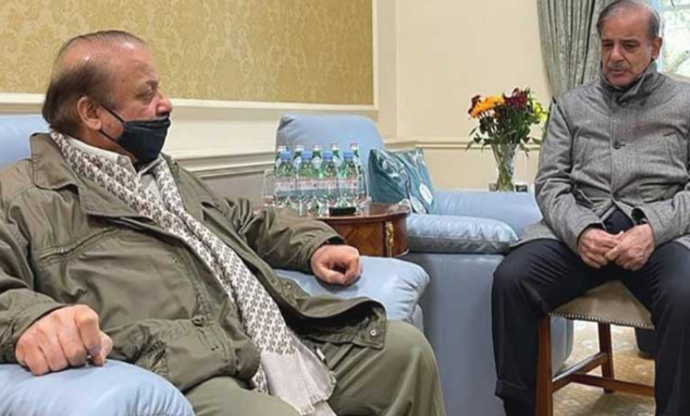 pm shebaz sharief met nawaz sharief
