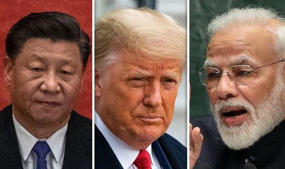trump modi and china