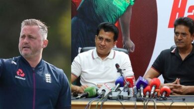 Darren Gough and aqib javed