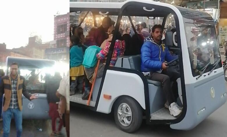 new electric car in faisalabad ghanta ghar