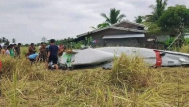 US military plane crashes in the Philippines