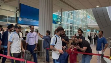 indian team reached in dubai