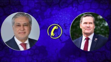 ishaq dar talk with american member