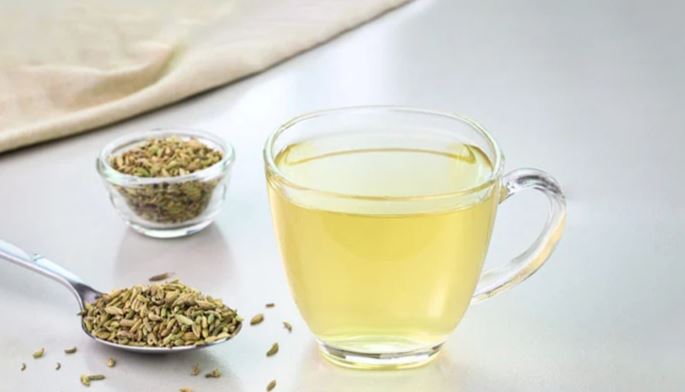 Drinking fennel water