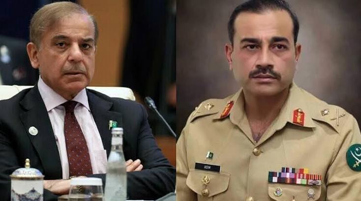 asim munir and shahbaz sharif