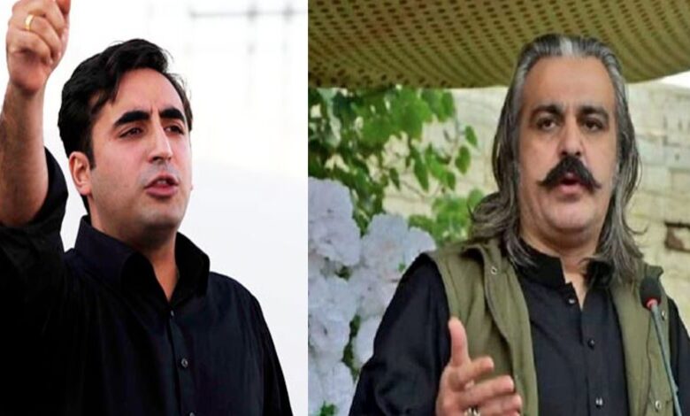 gandapur and bilawal bhutto