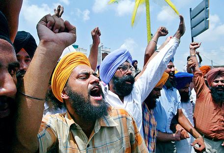 indian sikh on strike