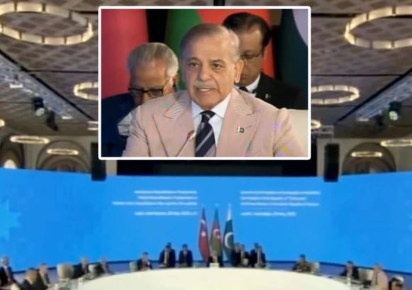 pm shebaz sharief speech in azarbaijan