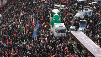 Funeral prayers for Iranian commanders and scientists