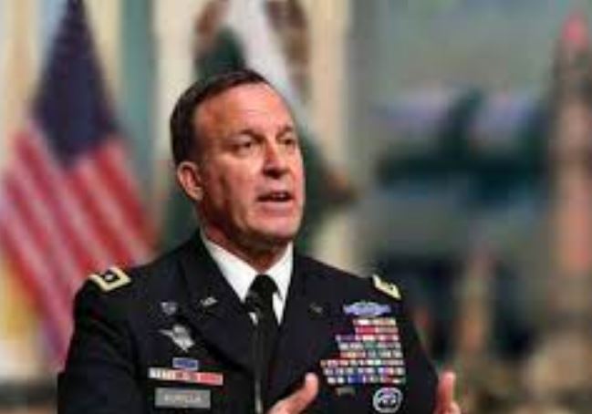 General Michael Eric Corella, head of US CENTCOM, at the Armed Services Committee