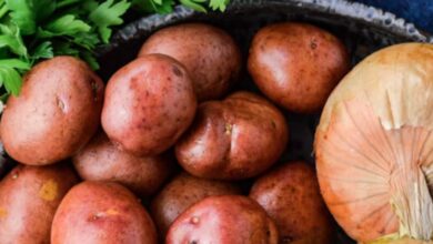 Potatoes, onions