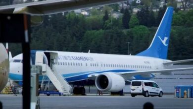 boing air craft arrives in china