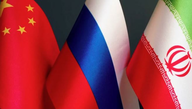 china,ruuia,iran,flags