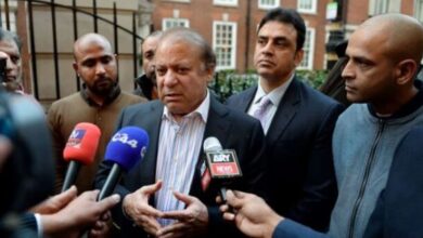 nawaz sharief media talk in london