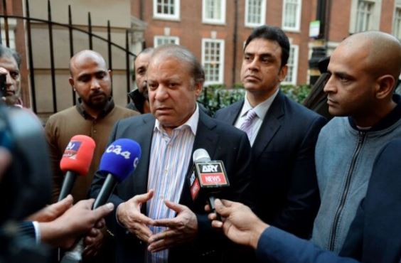 nawaz sharief media talk in london
