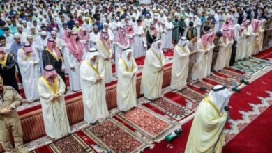 prayer in saudi of eid adha