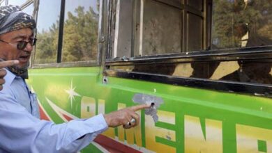 Shooting at passenger coach