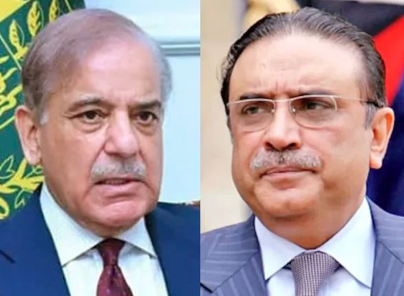 president asif ali zardari,pm shebaz sharief