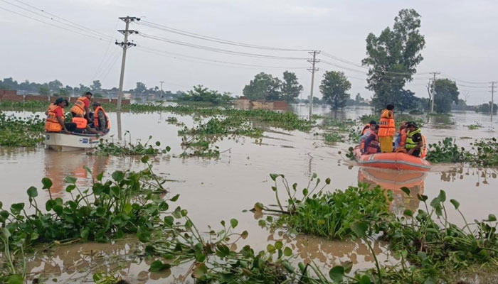 لائیو: پنجاب کے دریاؤں میں بڑے سیلابی ریلے، کئی دیہات زیر آب، شہریوں کی بڑے پیمانے پر نقل مکانی، اموات 12 ہو گئیں