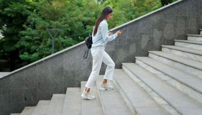 Climbing stairs