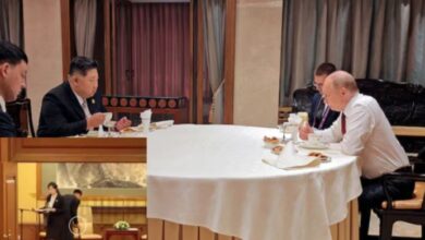 Kim Jong meeting with Putin
