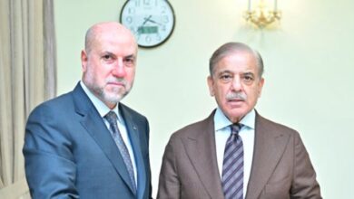 shahbaz sharif meeting with phalsteeni president