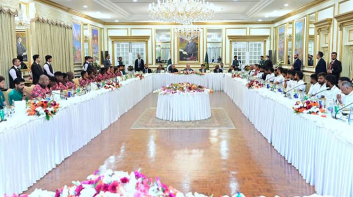 Luncheon in honor of the teams participating in the tri-nation T20 series