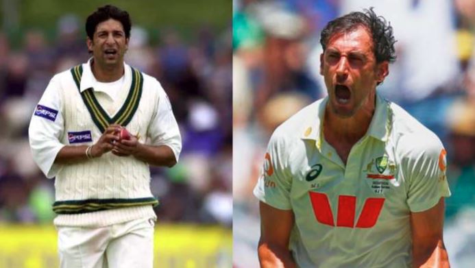 michael stark bowler break record of wasim akram