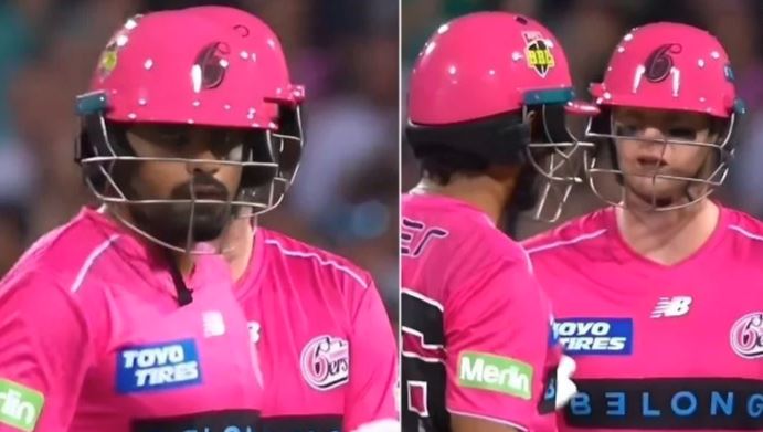 babar azam fight with steave smith