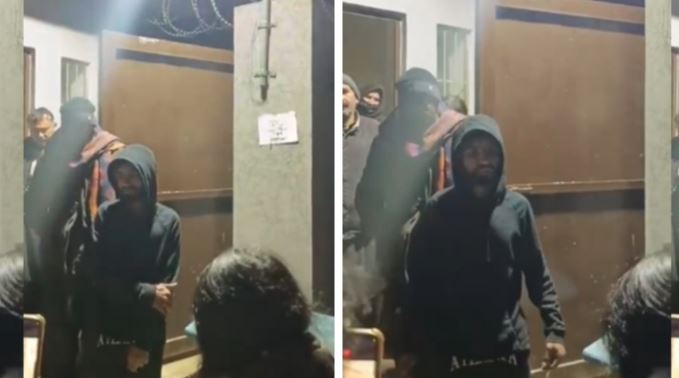 boys arrest from girls hostel