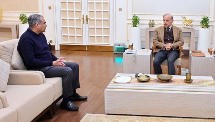 mohsin naqvi meeting with shahbaz sharif