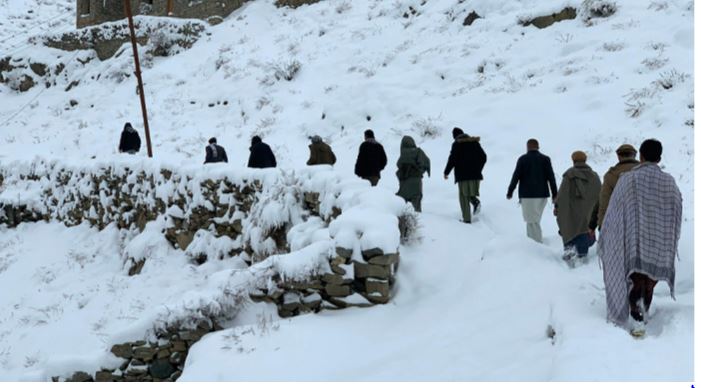 snow and rain in afganistan