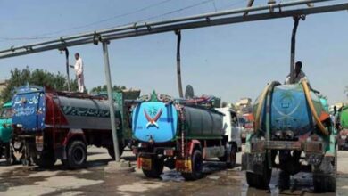 water tanker finished from karachi