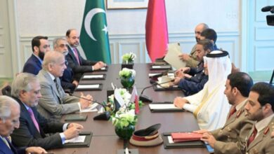 pm shahbaz sharif meeting with qatar pm