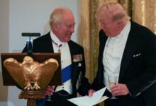 Britain's King Charles and trump