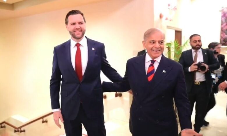 Prime Minister Shehbaz Sharif meets US Vice President